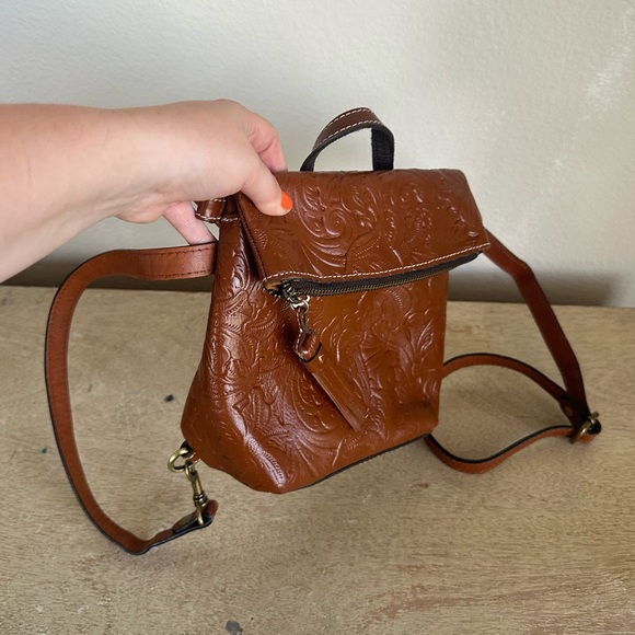 Patricia Nash Tooled Leather Convertible Backpack main image 13